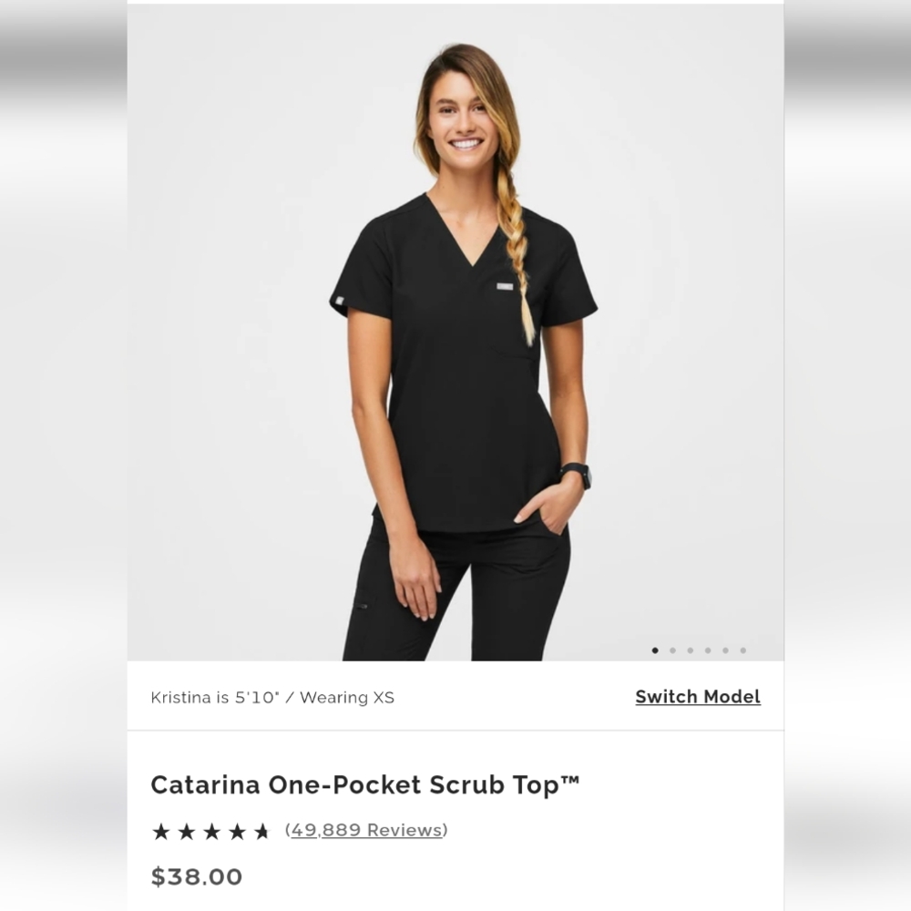 FIGS Catarina One-Pocket Scrub Top